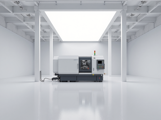 车削中心设备,复合加工能力,多刀架配置,现代化车间环境