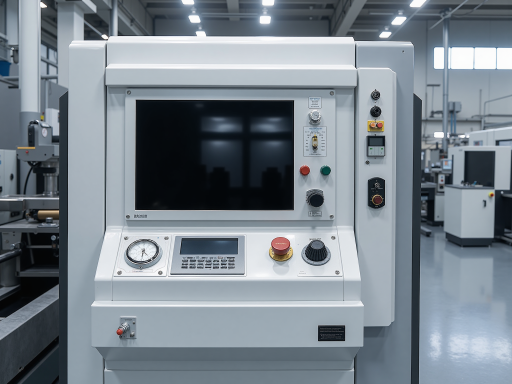 线切割机床,精密电火花加工设备,控制系统面板,工业环境背景